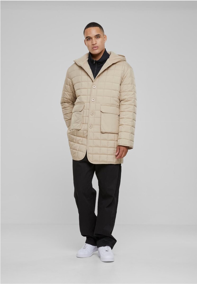 Men's parka with Polar Fleece lining beige