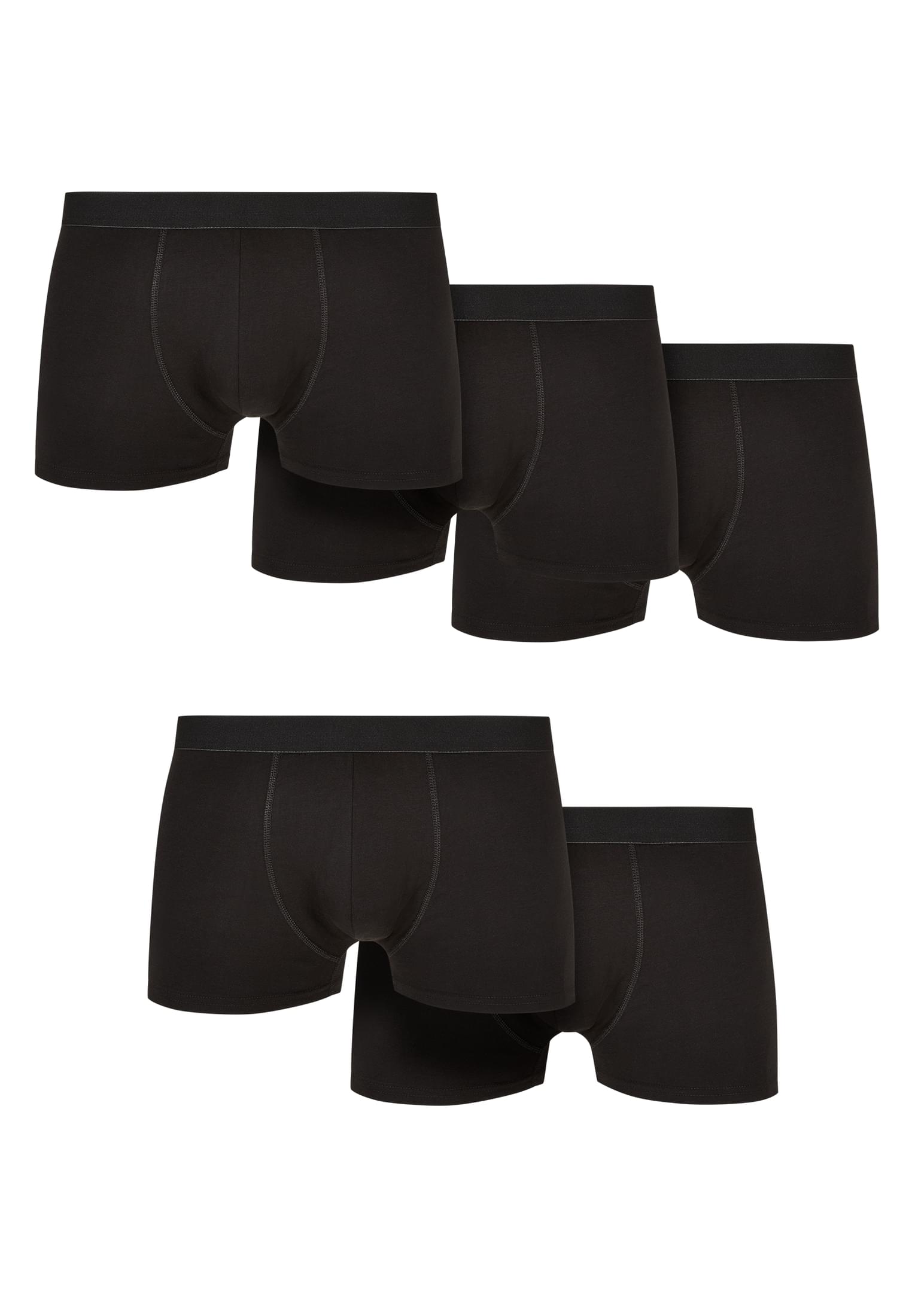 Levně Pevné boxerky z organické bavlny 5-balení černé+černé+černé+černé+černé