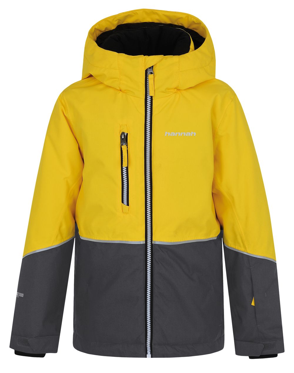 Levně Chlapecká lyžařská bunda Hannah ANAKIN JR vibrant yellow/dark grey melange