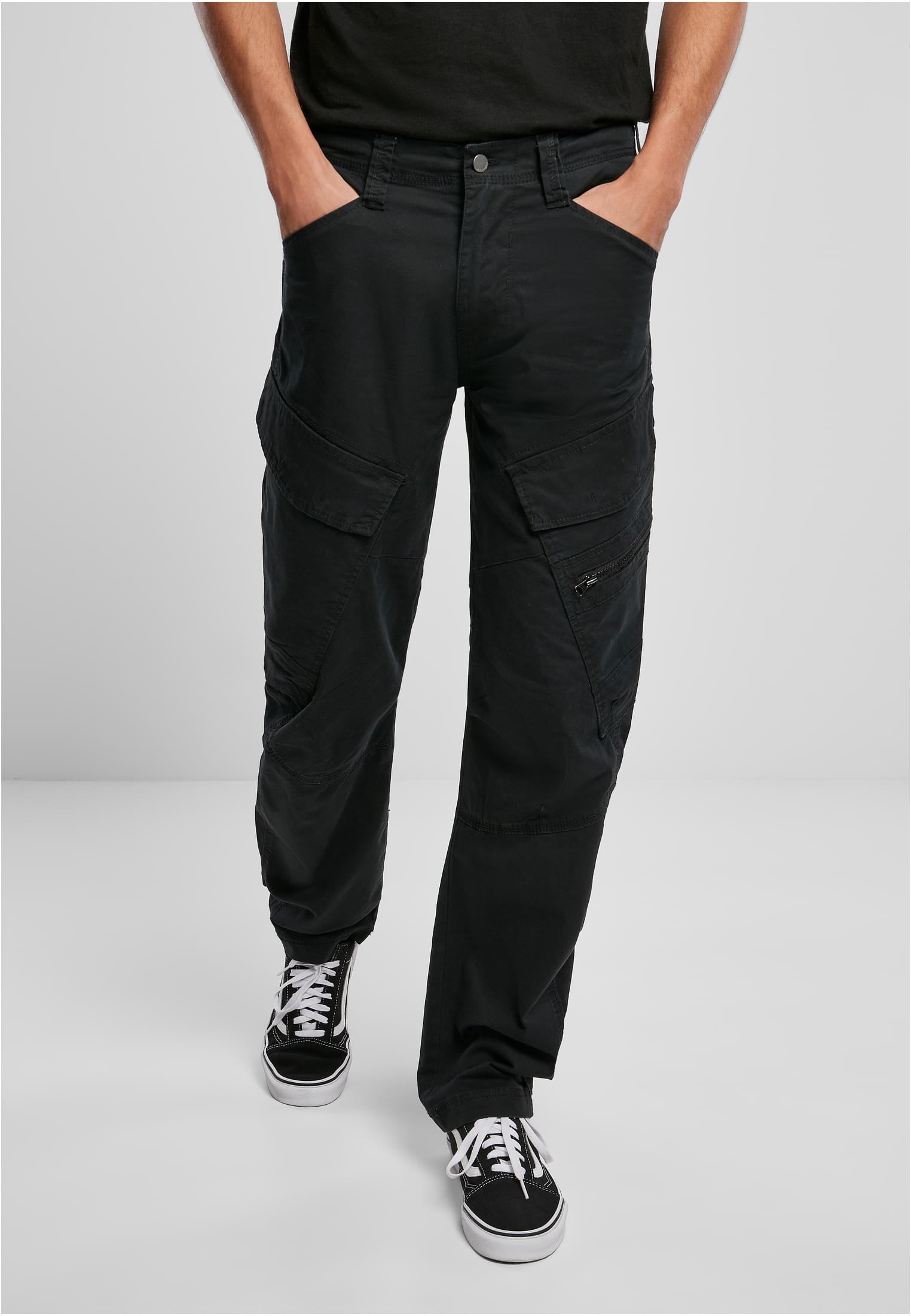 Adven Slim Fit Cargo Pants černé