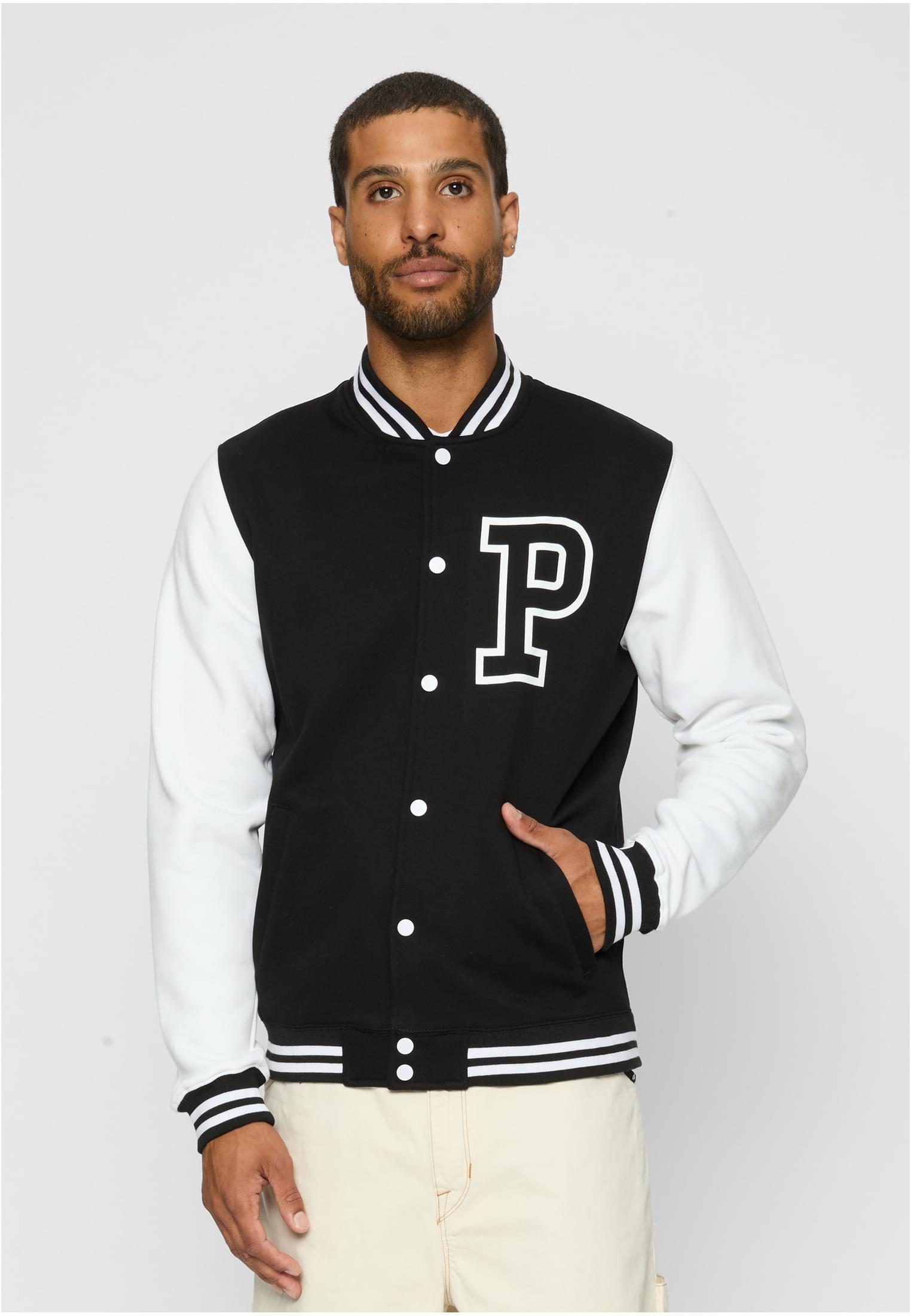 Pray College Jacket Blk/wht