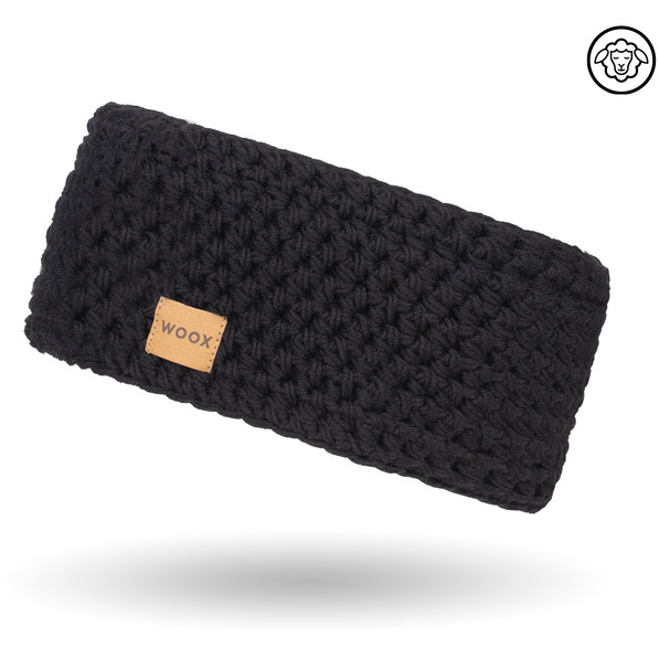 Merino čelenka WOOX Meri Black Headband