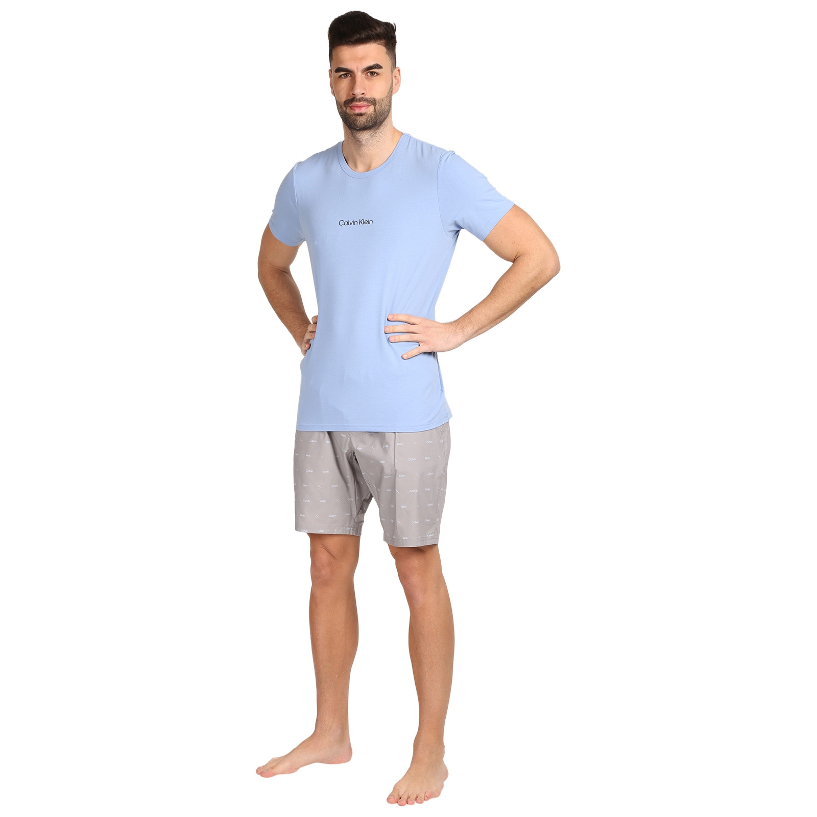 Levně Pánské pyžamo Calvin Klein vícebarevné