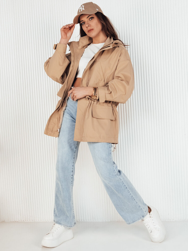 Kurtka damska parka MINESSA beżowa Dstreet