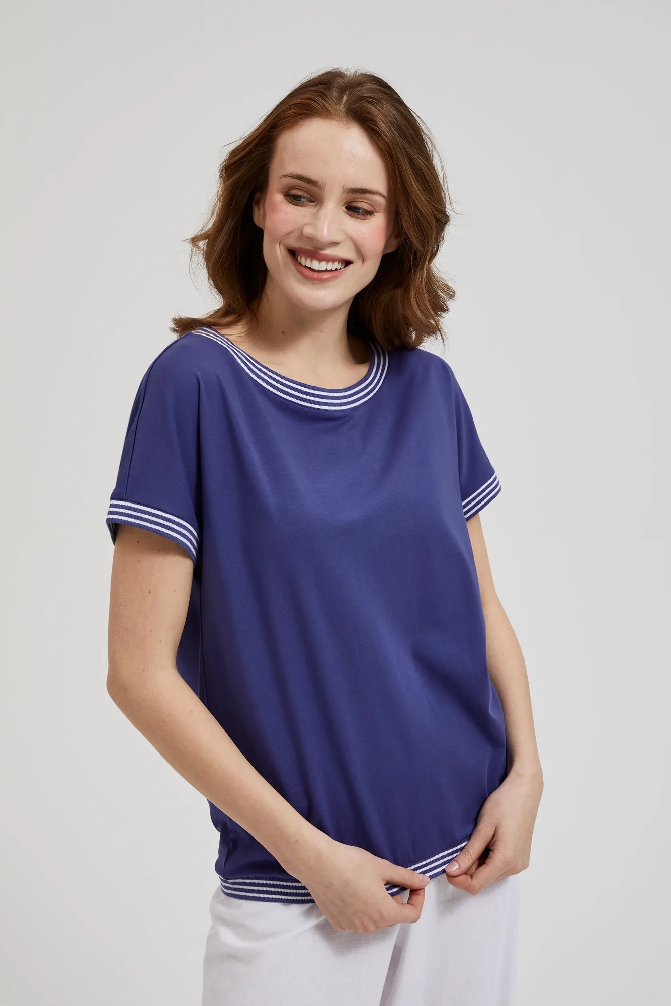 Marisse Womens Blouse L-Ts-4366 D.Violet