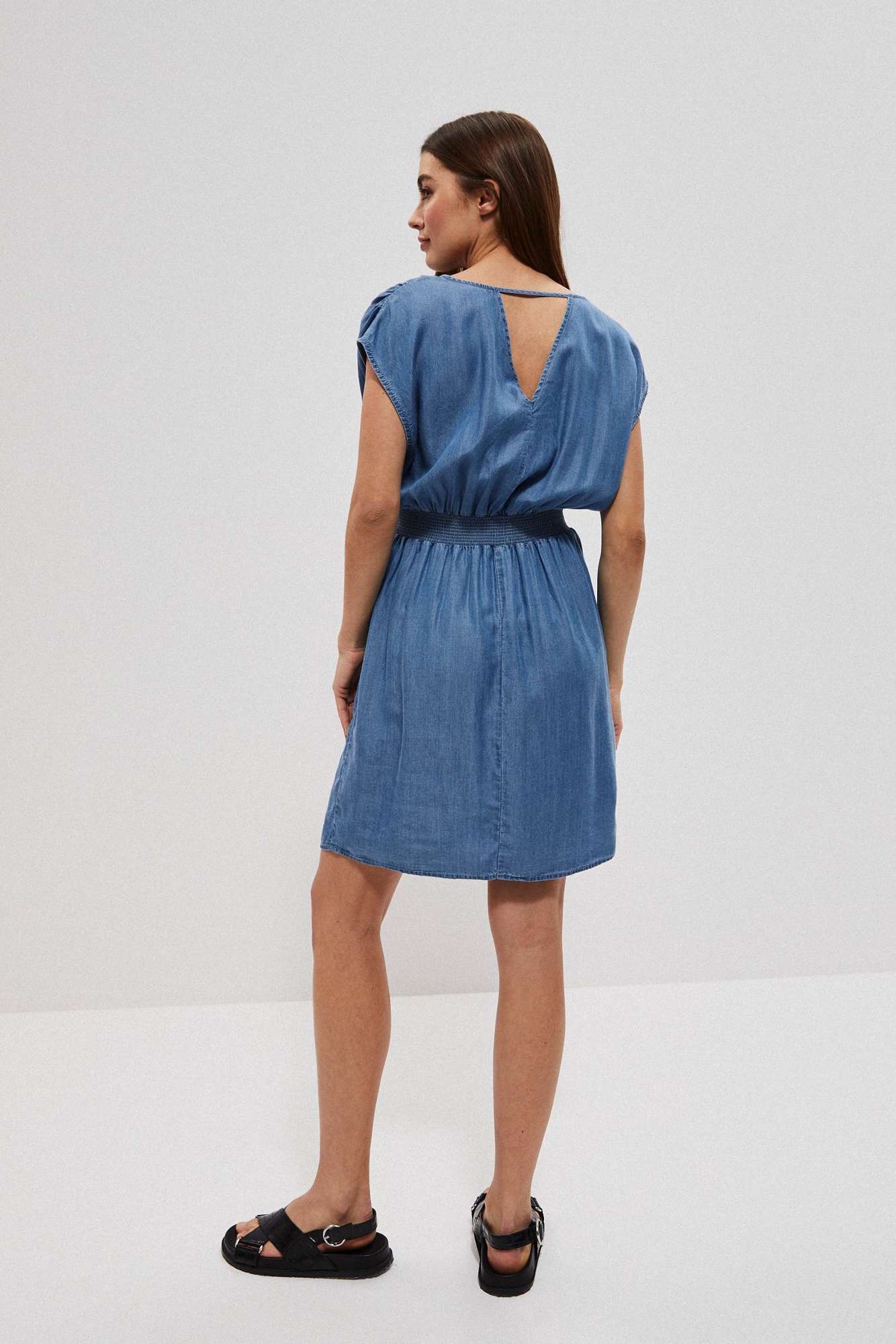 Marisse Lyocell Summer Dress L-Su-3724 Blue