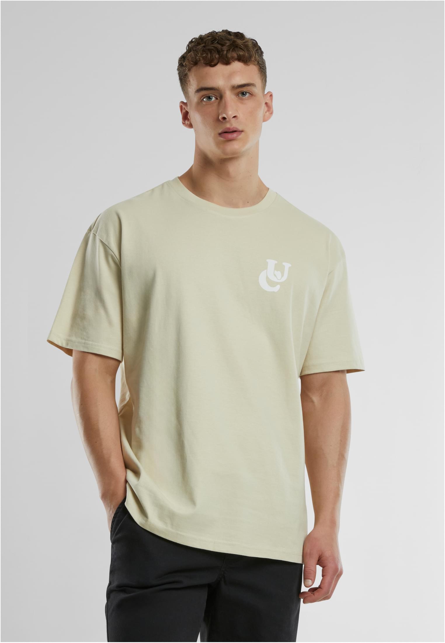 Men's T-shirt UC Weavy Logo Heavy Oversized Sand