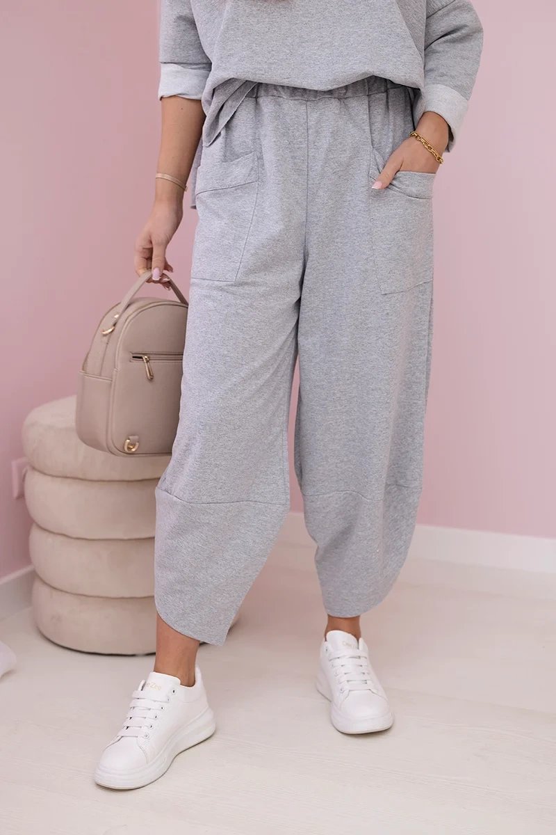 Cotton tracksuit light grey
