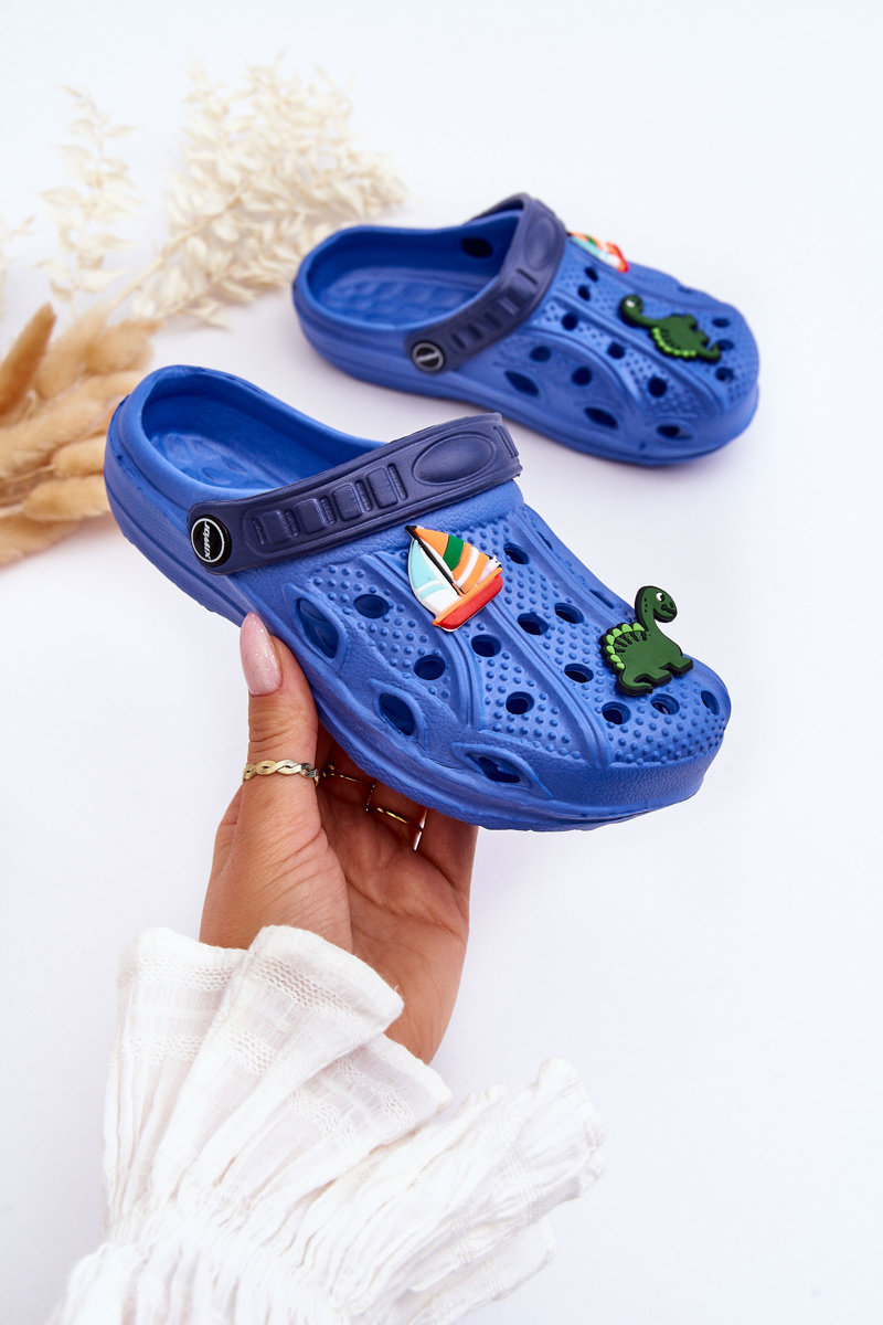Levně Dětské pěnové lehké sandály Crocs Modre Sweets