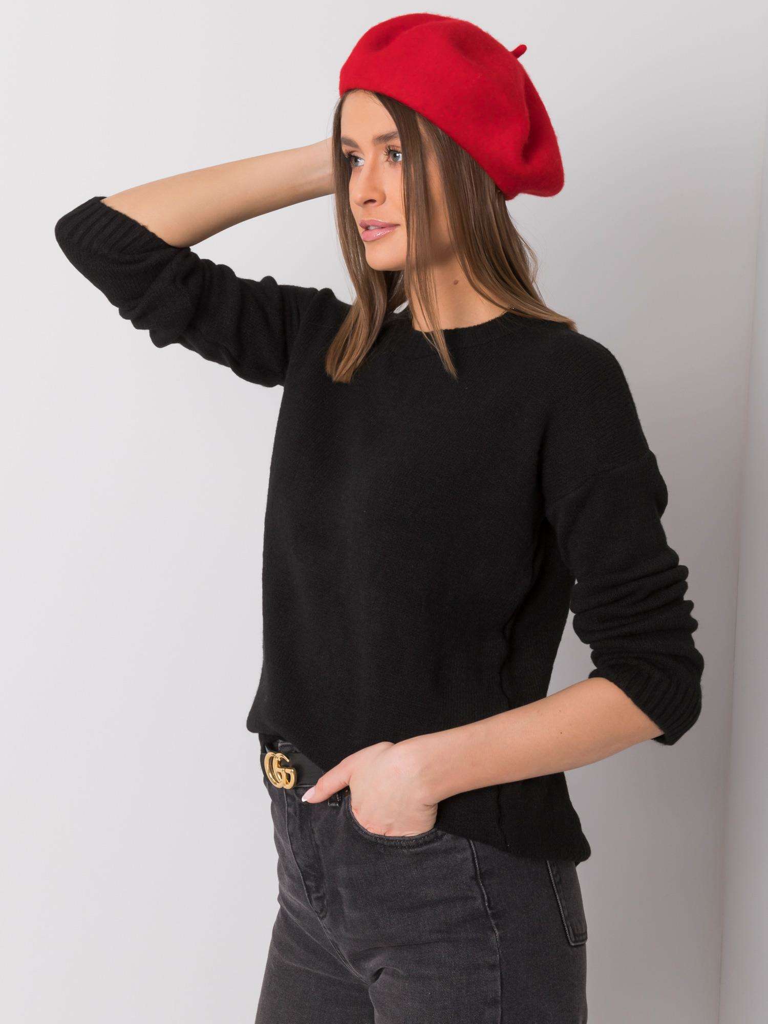 RUE PARIS Pulover tricotat negru