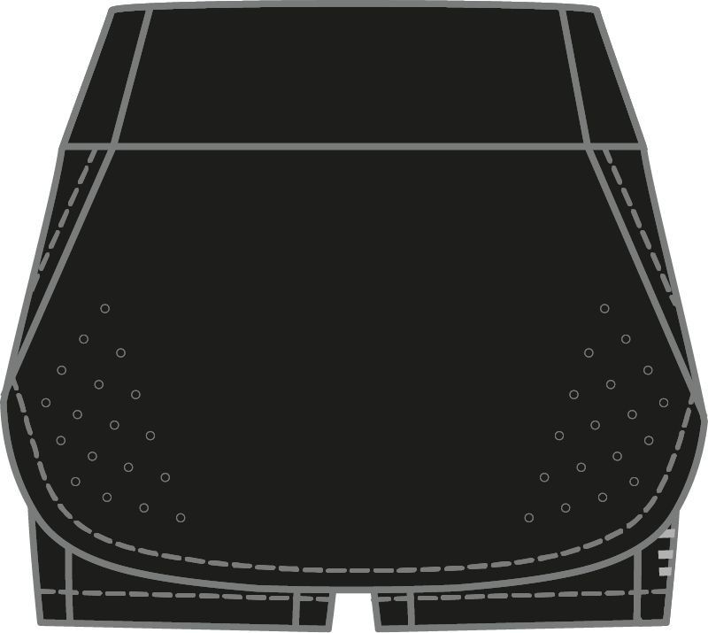 Women's running skirt Kilpi TITICACA-W Black