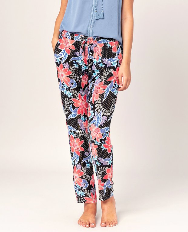 Kalhoty Rip Curl HOLIDAYS BEACH PANT Negru/Negru