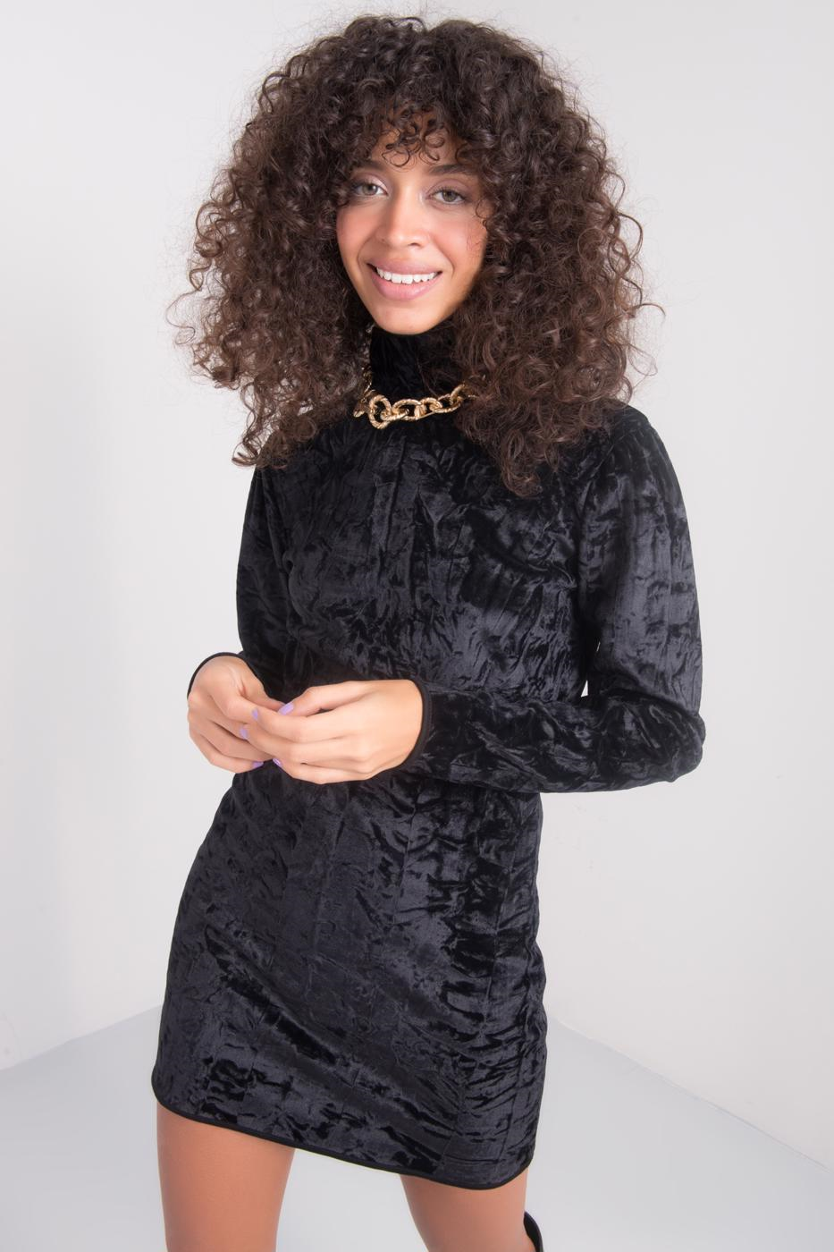 BSL black velour top