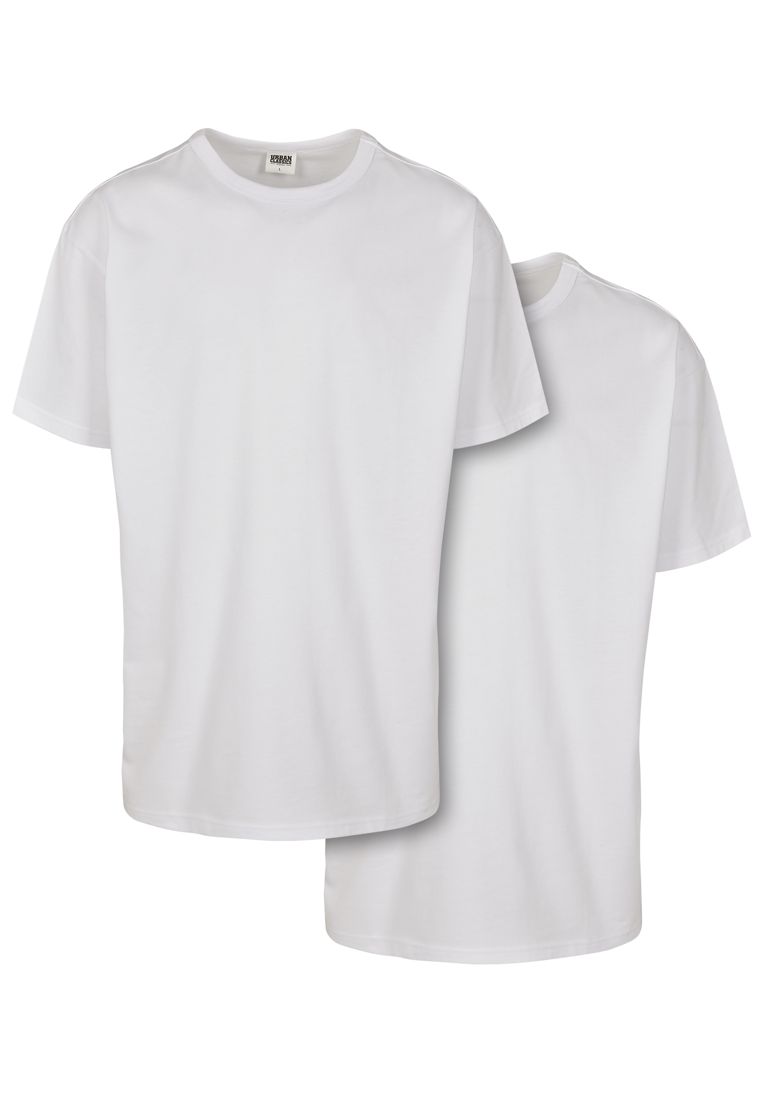 Levně Organické základní tričko 2-balení bílá+bílá