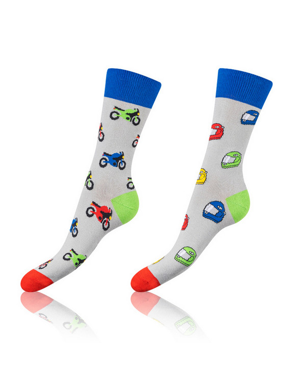 4PACK șosete nebun Bellinda multicolore (BE481044-006)