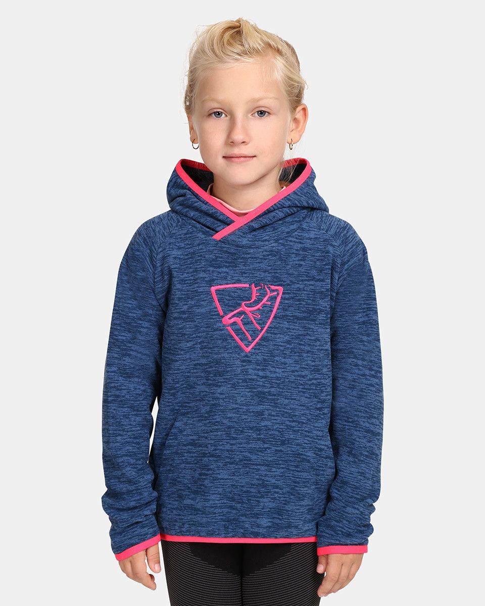 Children's fleece hoodie Kilpi FLOND-JG Dark blue