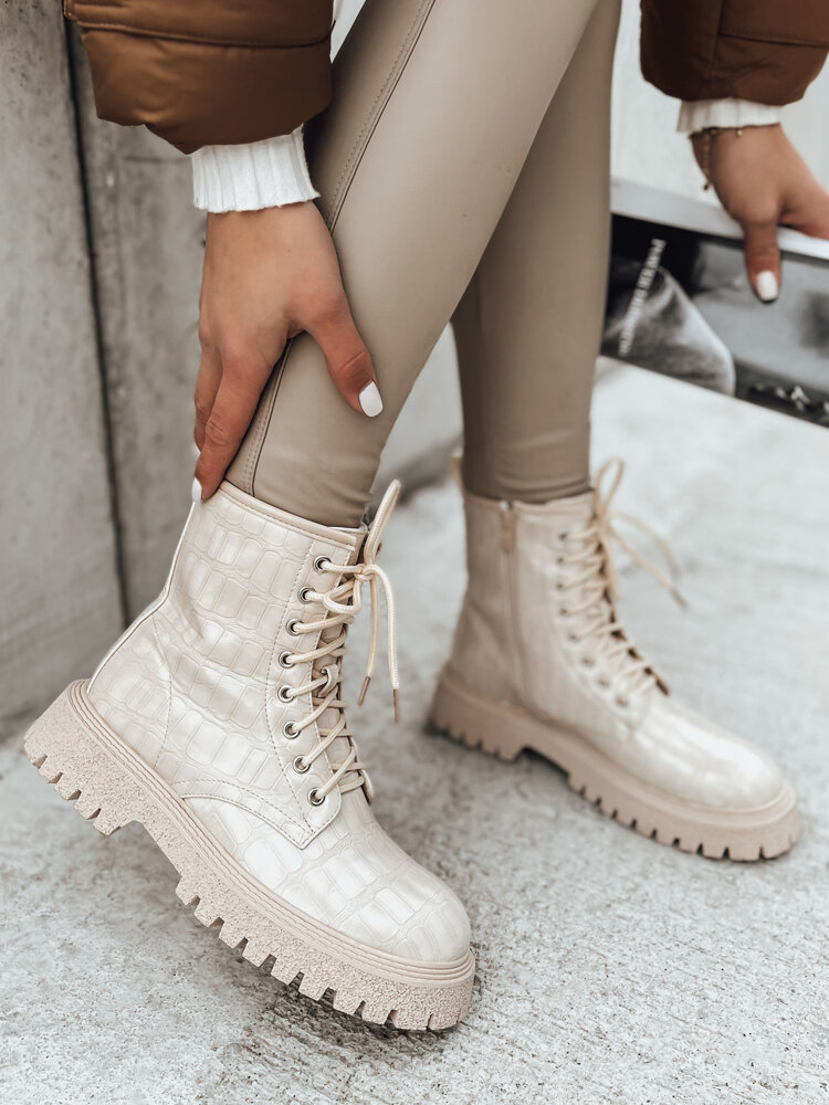 Women's Ankle Boots TENTIS Beige Dstreet