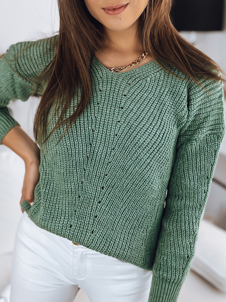 Women's sweater MIGOTKA green Dstreet