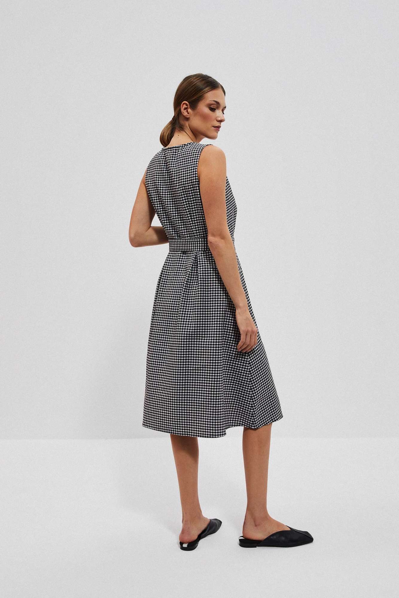 Marisse Women's Dress L-Su-4018 Black_White