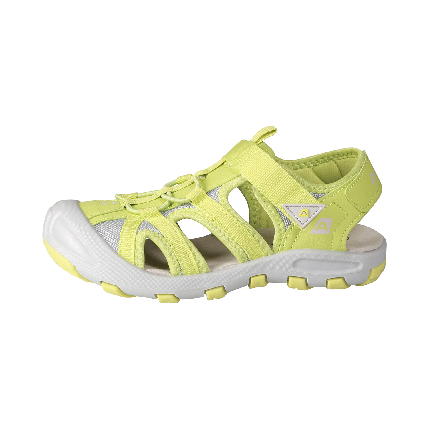 Children's Summer Shoes ALPINE PRO MONERO Neon Safety Yellow