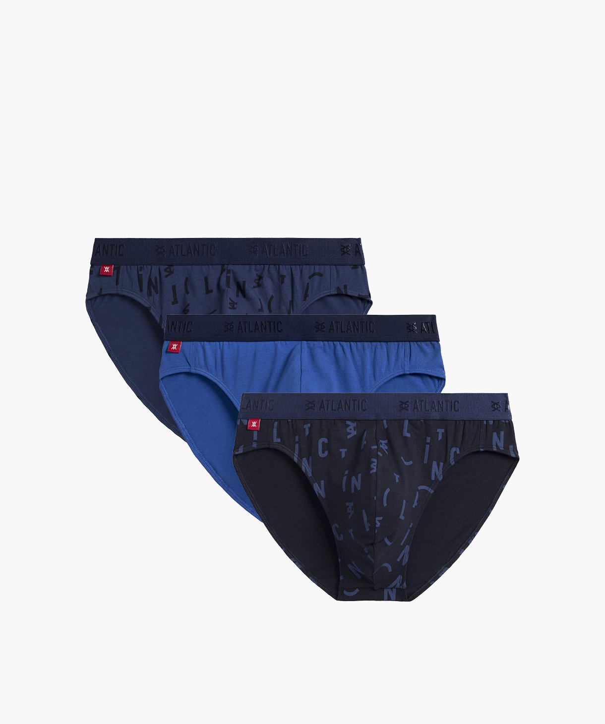 Pánské sportovní slipy ATLANTIC 3Pack - modré