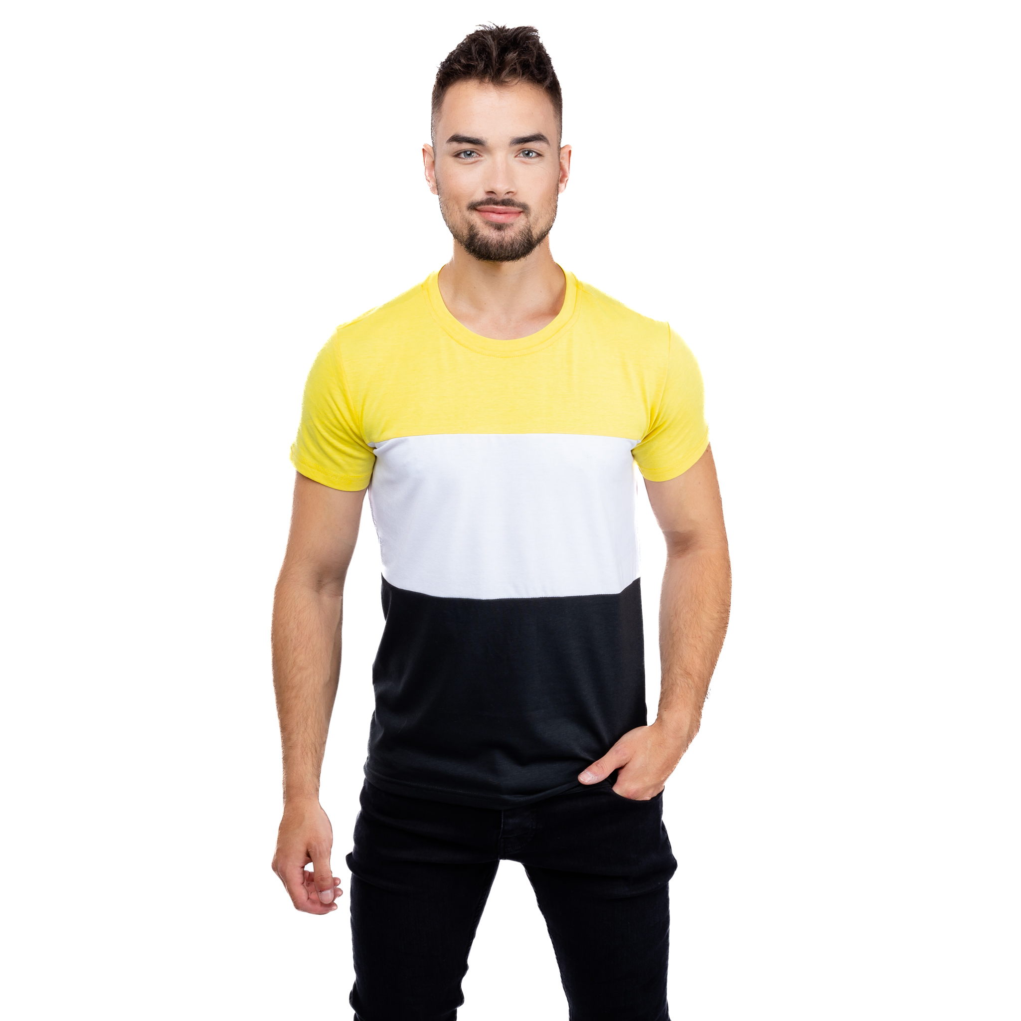 Man T-shirt GLANO - Yellow