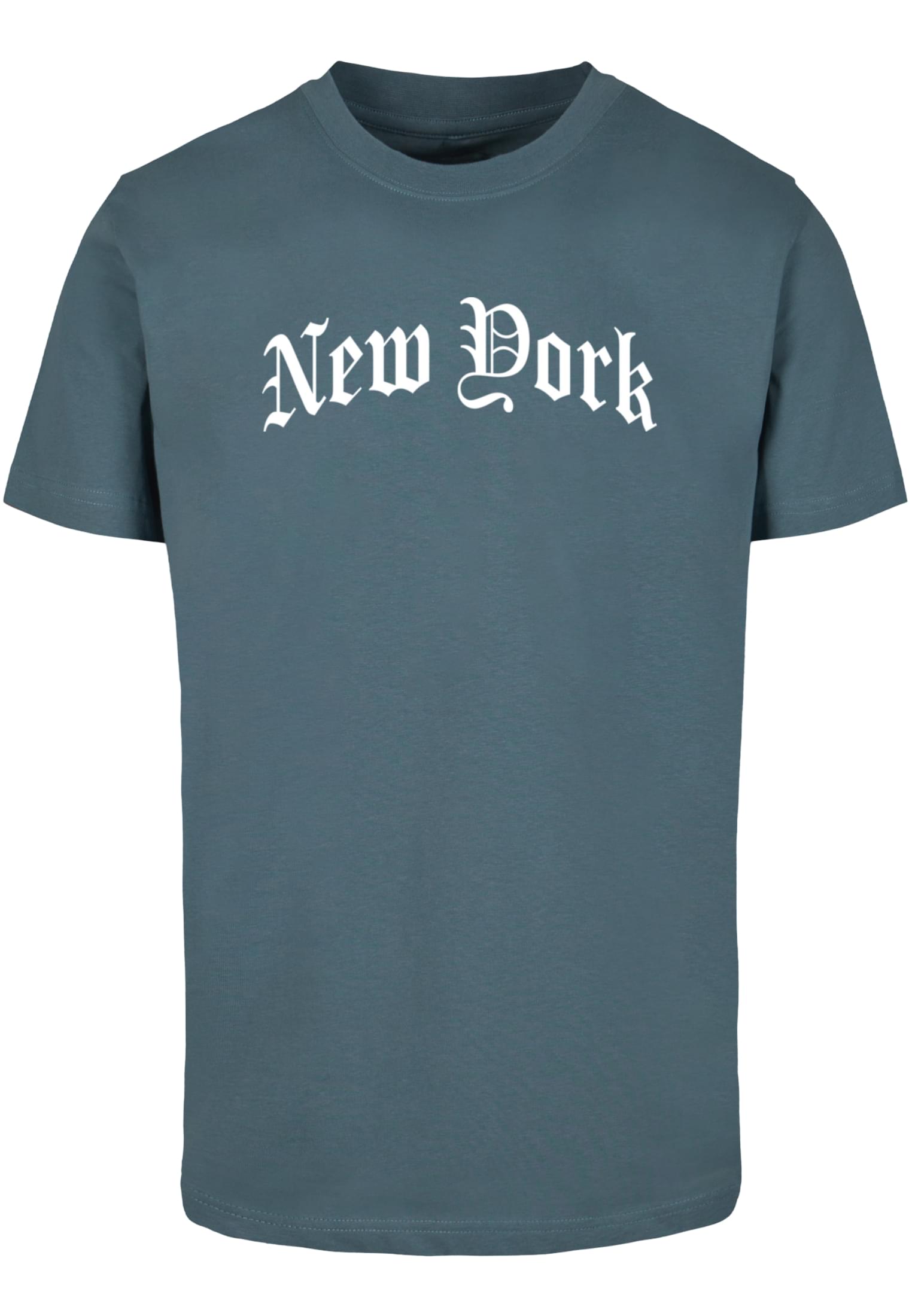 New York Texting Tee Dustyblue