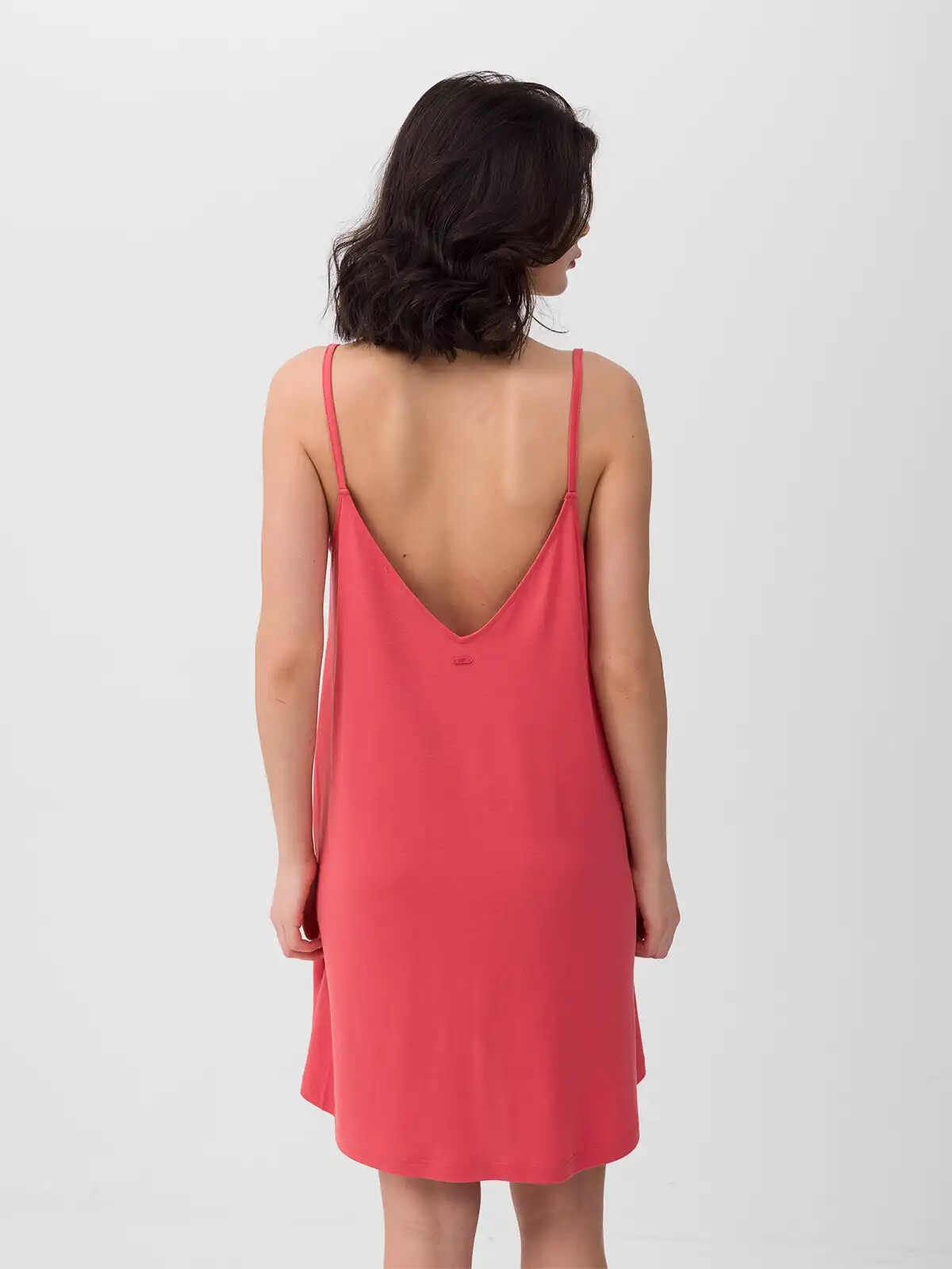 Women's 4F neckline strapless dress - orange