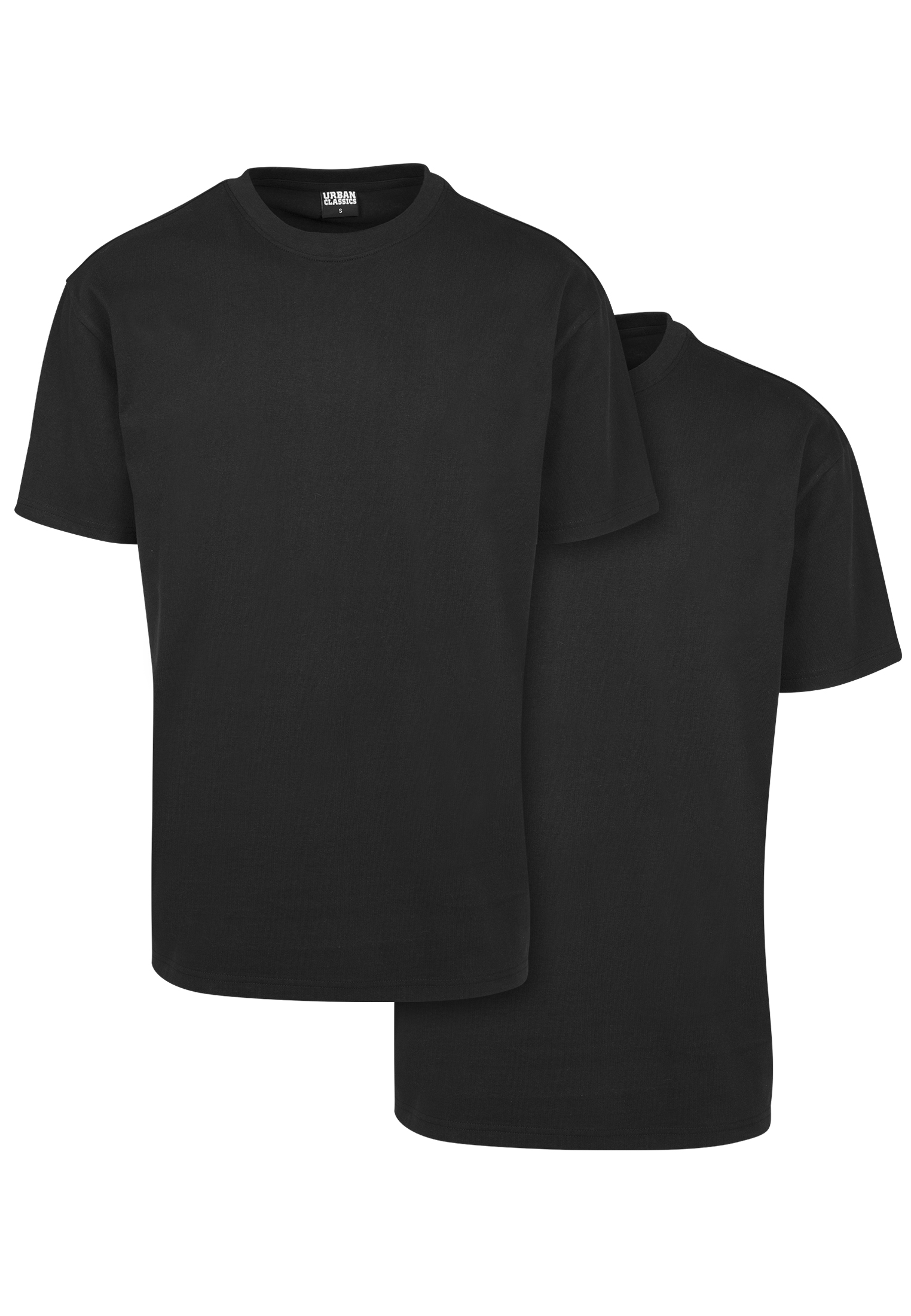 Heavy Oversized Tee 2-Pack Black+Black