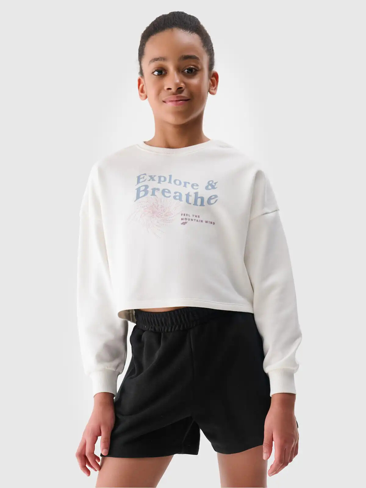 Dívčí cropped mikina 4F