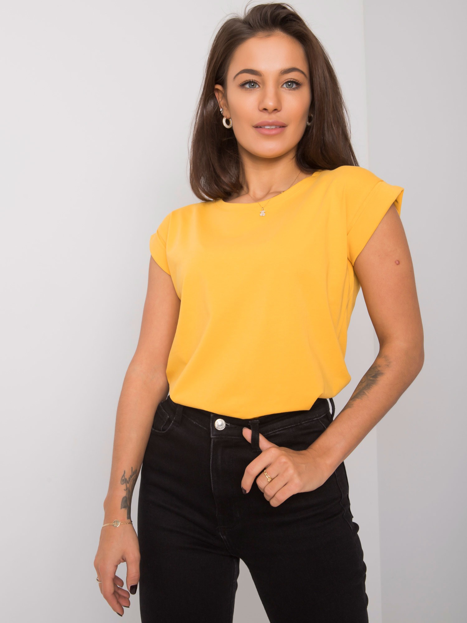 Dámske tričko Fashionhunters Plain