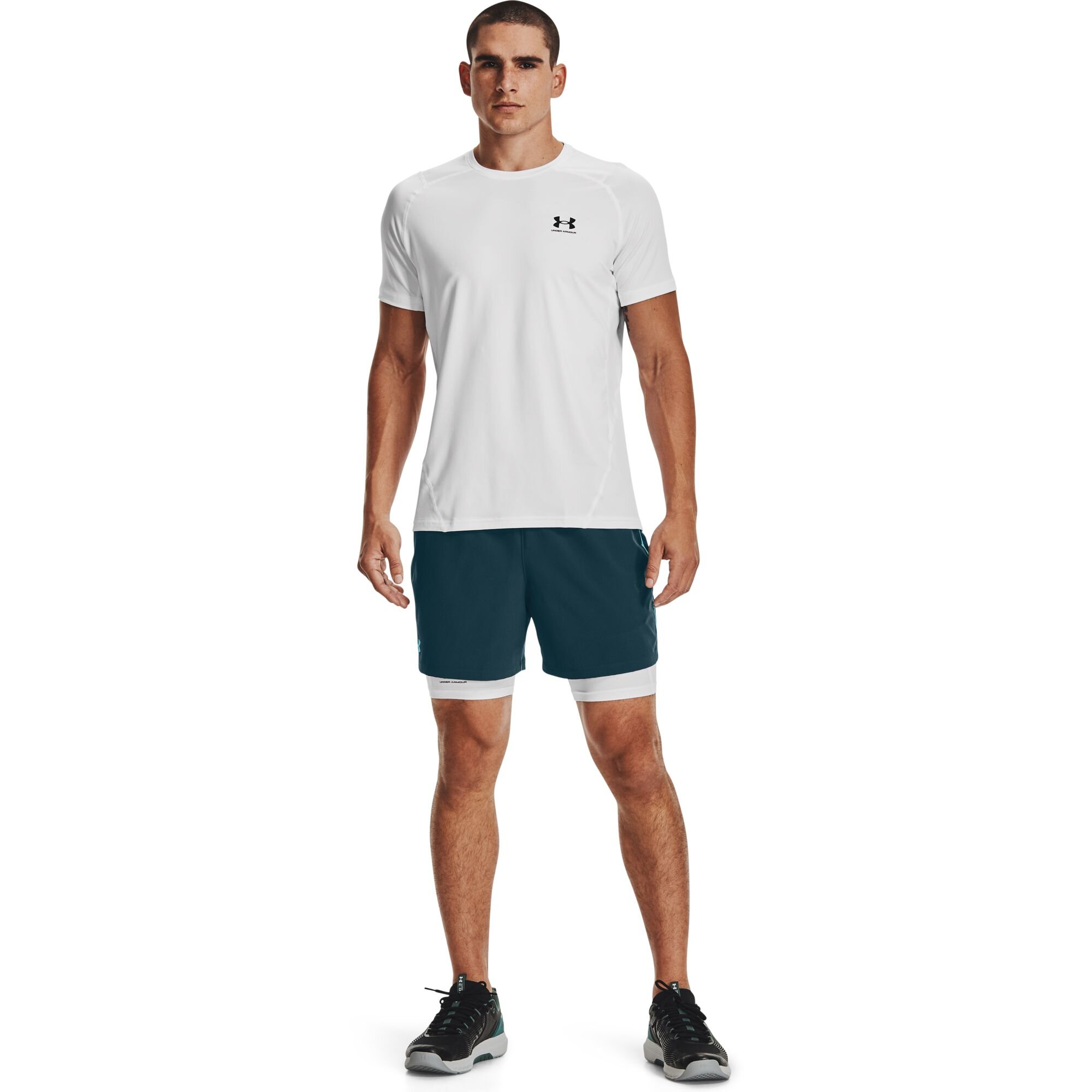 Men&#039;s compression shorts Under Armour HeatGear Shorts - white