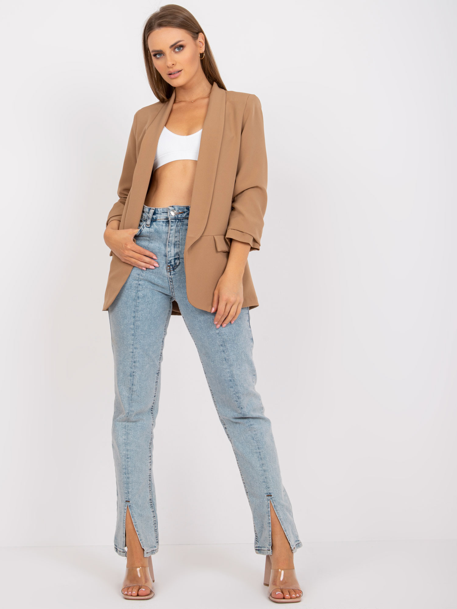 Sacou dama Fashionhunters Beige