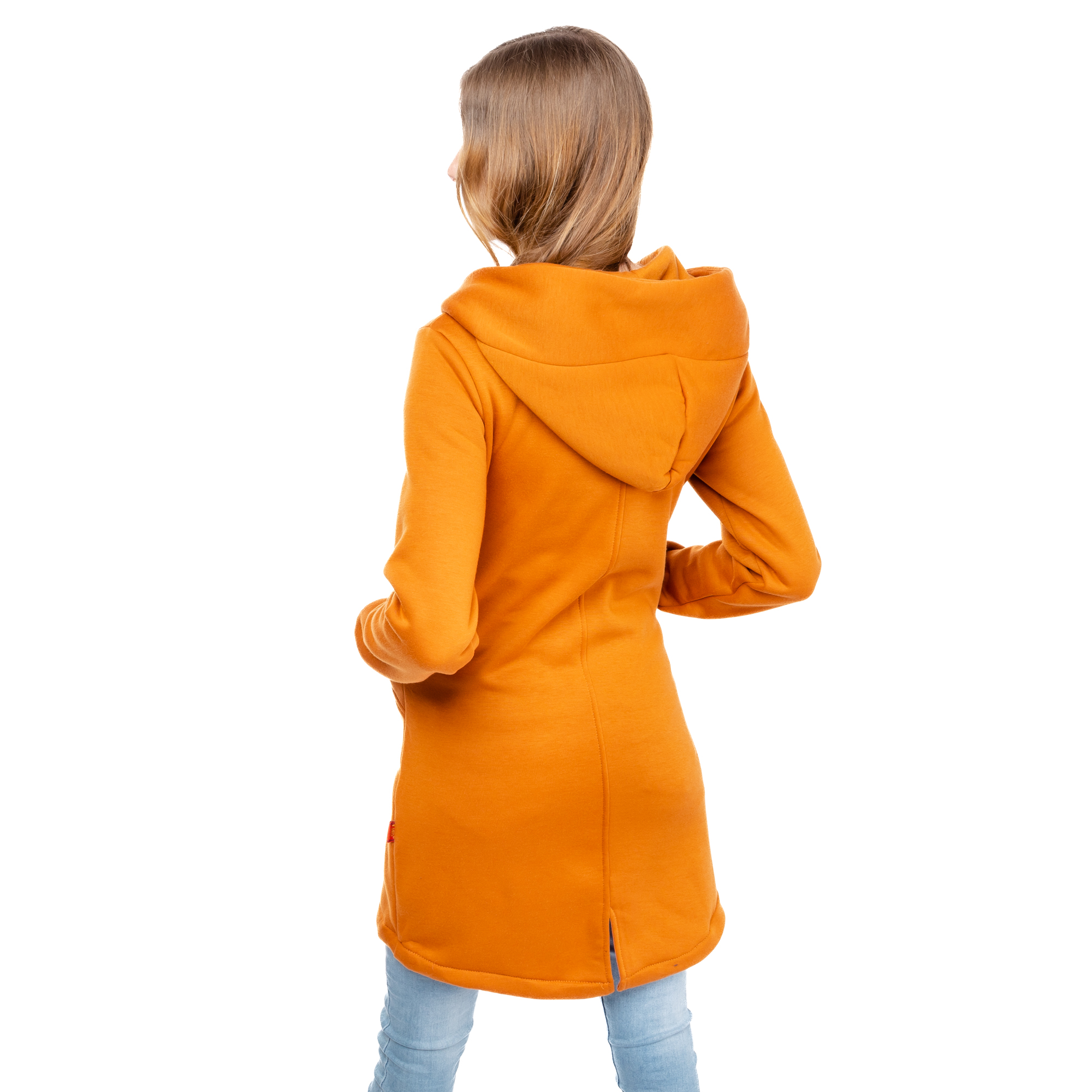 Women&#039;s Extended Sweatshirt GLANO - orange