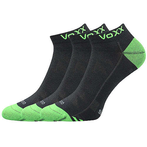 Levně 3PACK ponožky VoXX bambusové tmavě šedé