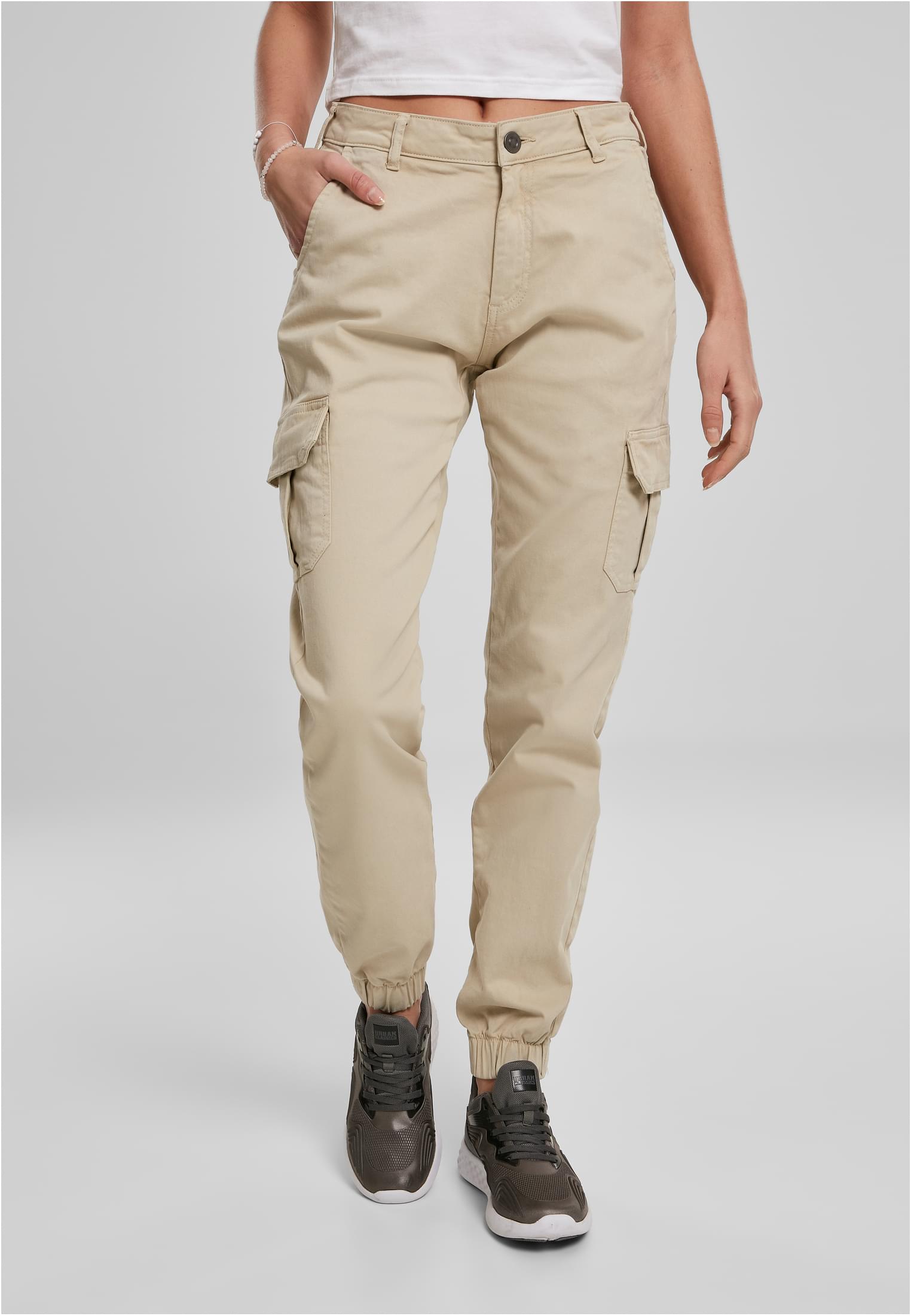 Doamnelor high waist Cargo Pantaloni din beton