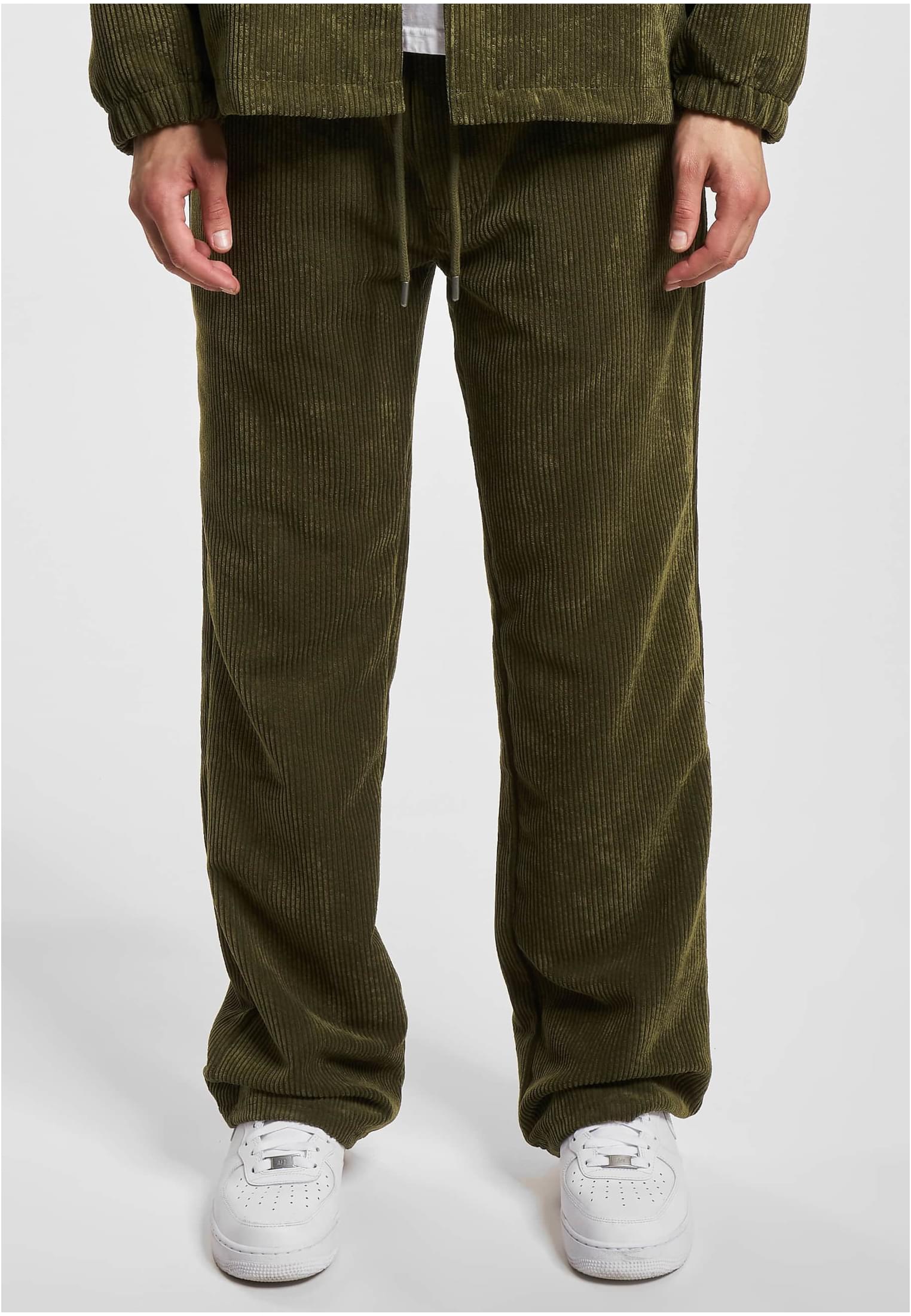 Mens Cord Sweatpants Olive