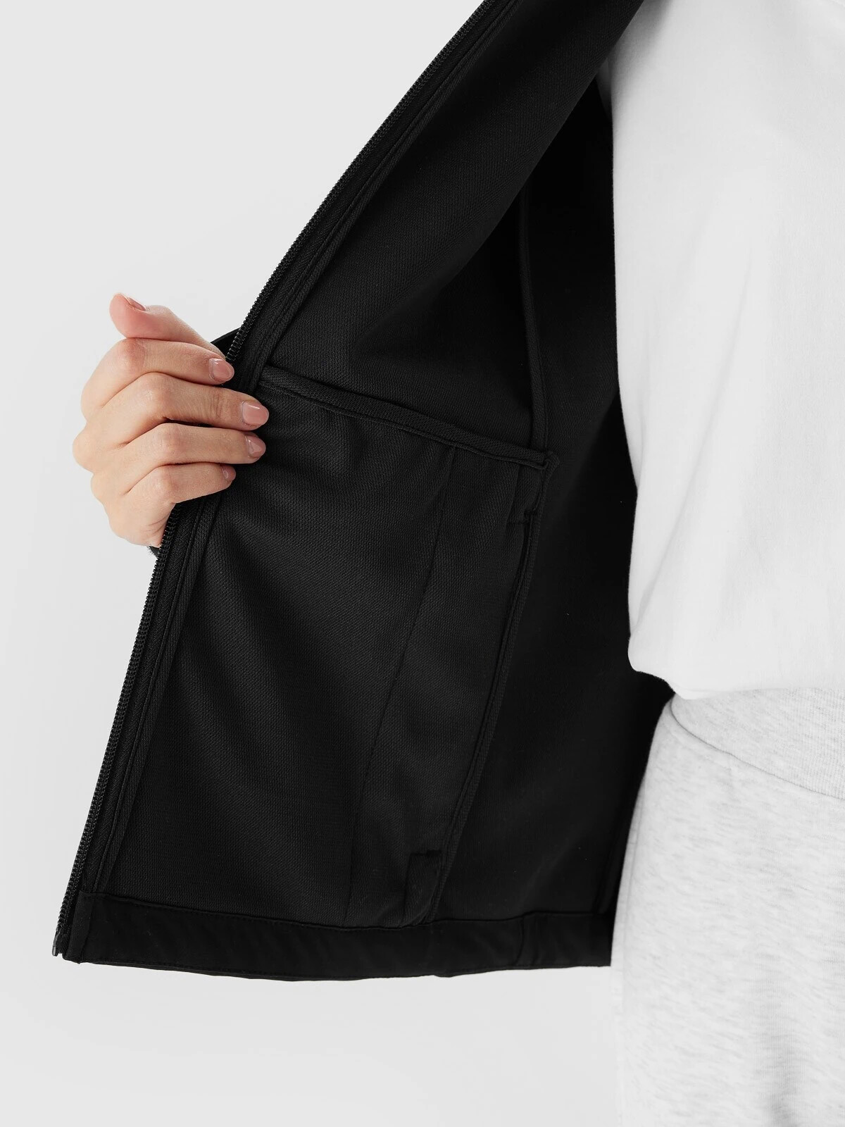 Women's Softshell Windproof Jacket 5000 4F Membrane - Black