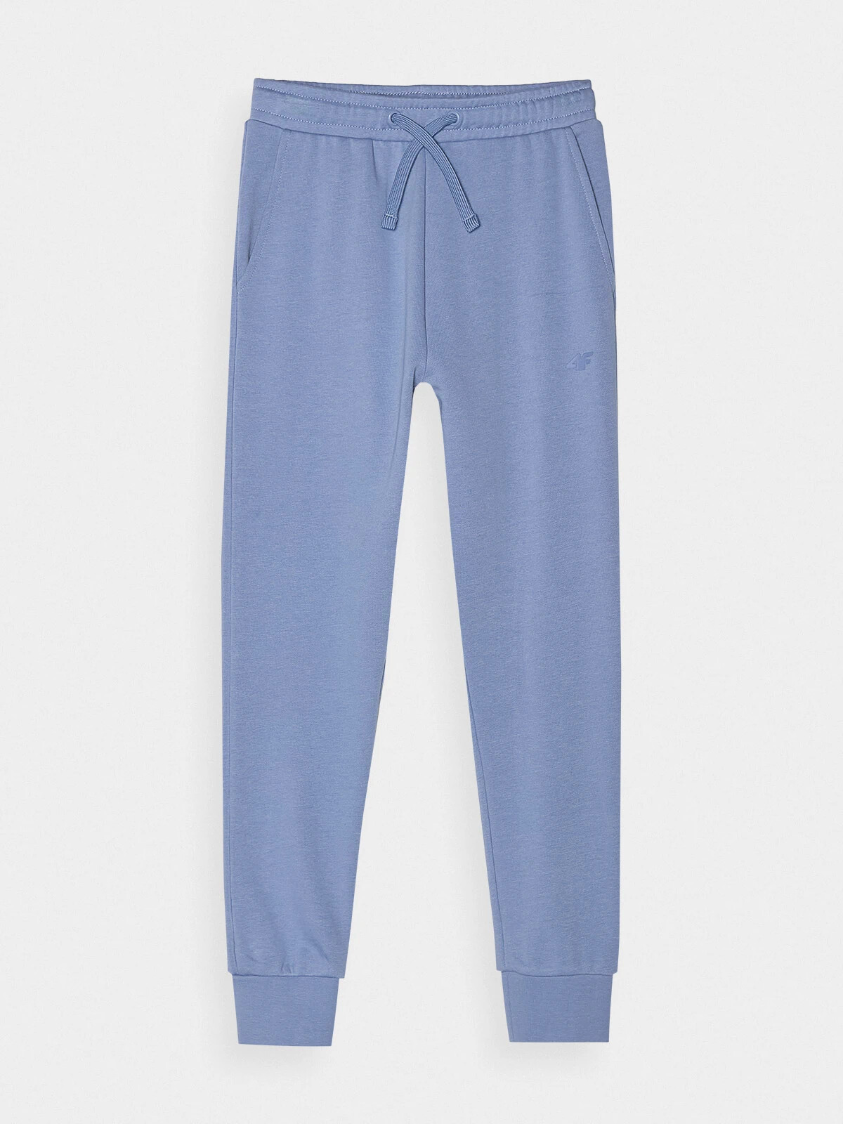 Girls&#039; jogger sweatpants 4F - denim