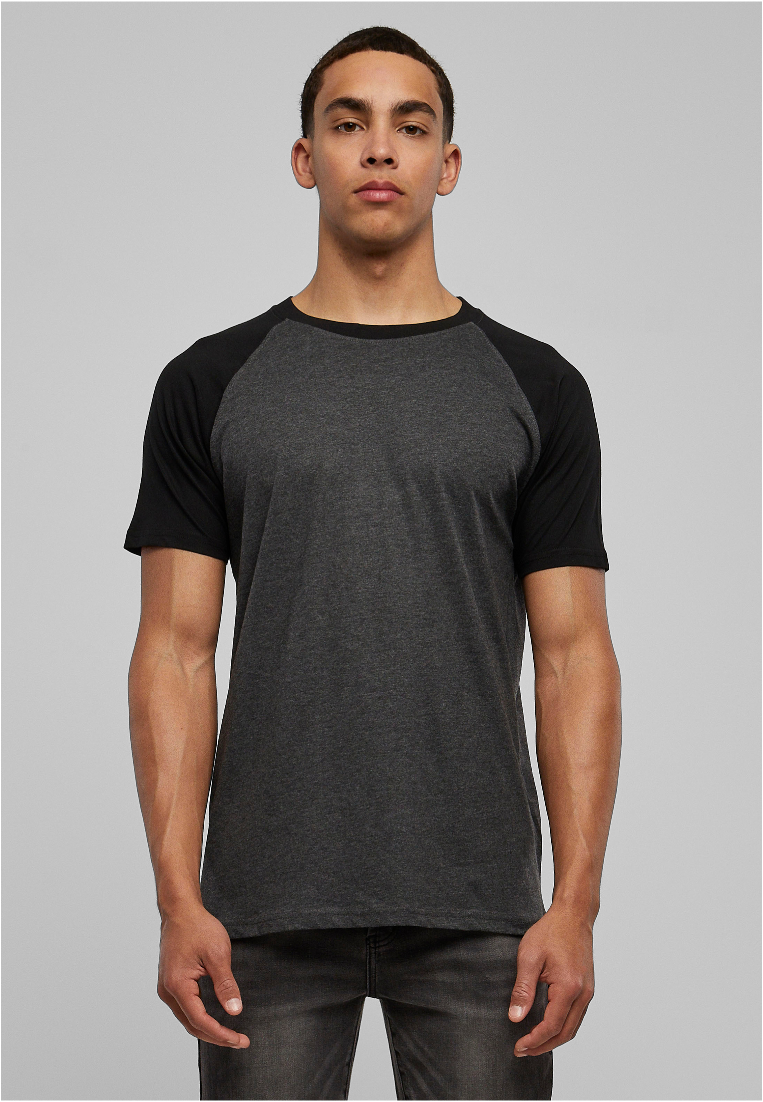 Raglan contrasting t-shirt cha/blk