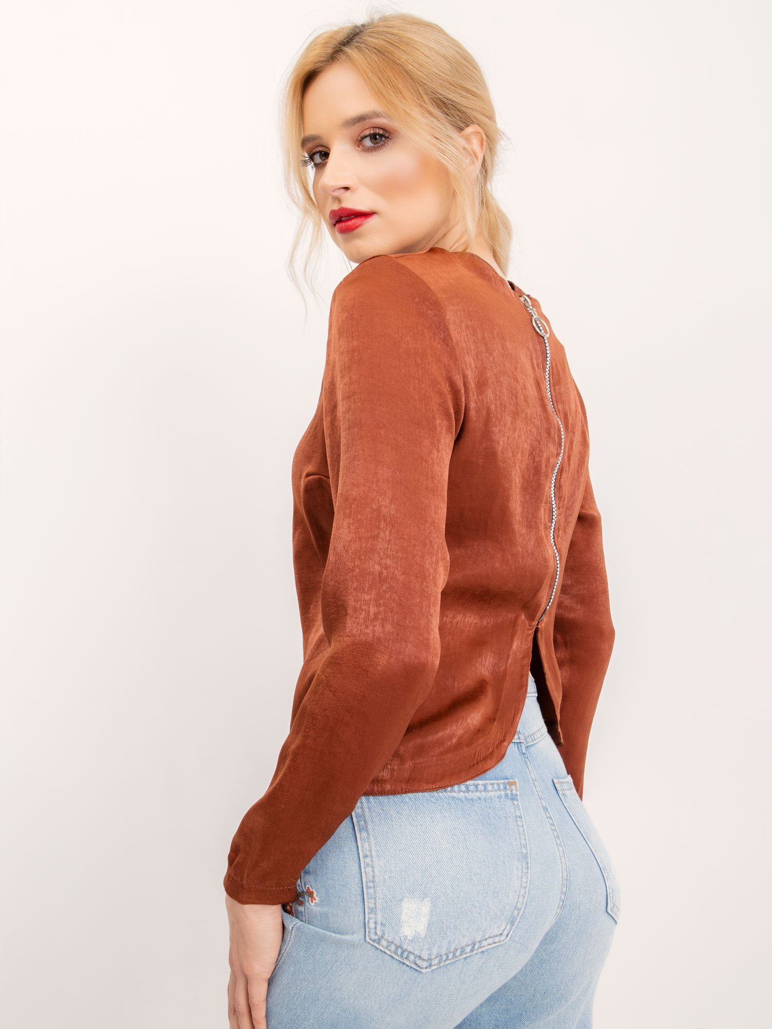 Bluza pentru femei maro BSL