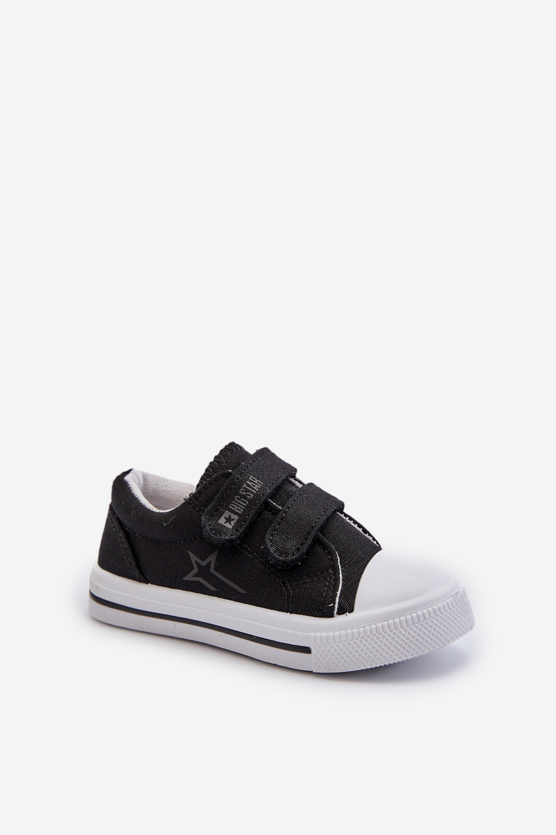 Children's Velcro Sneakers Big Star Black