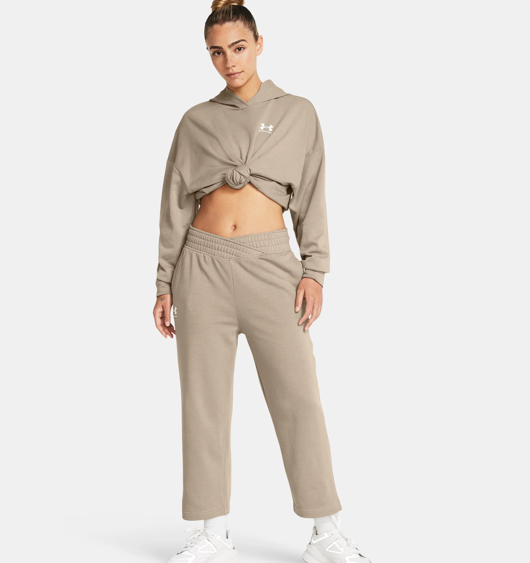 Under Armour Rival Terry Crop Wide Leg Women&#039;s Sweatpants