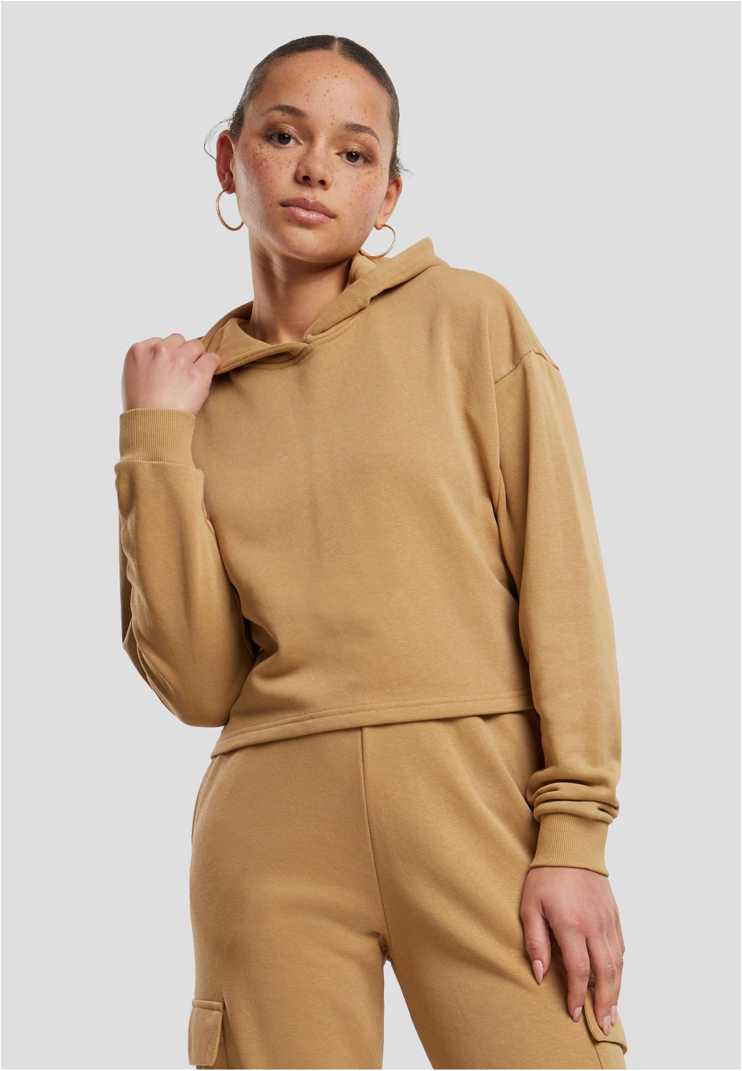 Womens Oversized Hoodie Light Terry - UnionBeige