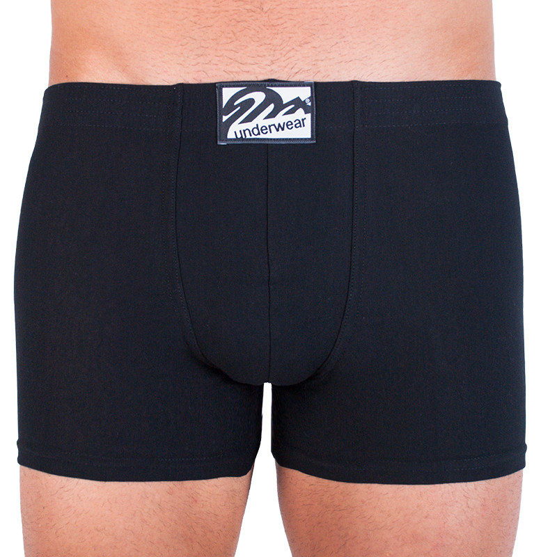 Men's Boxers Styx Long Classic Rubber Black