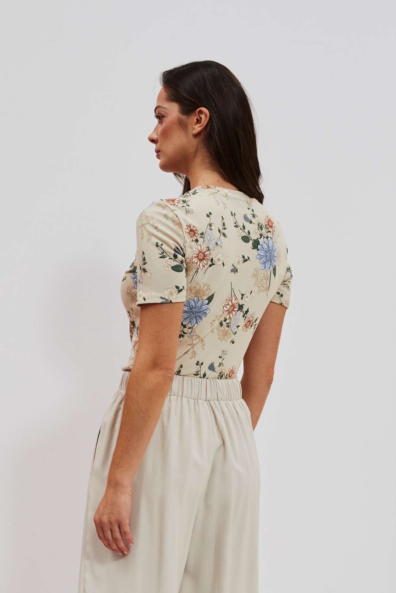 WOMEN'S T-SHIRT L-TS-4095 NOT WHITE