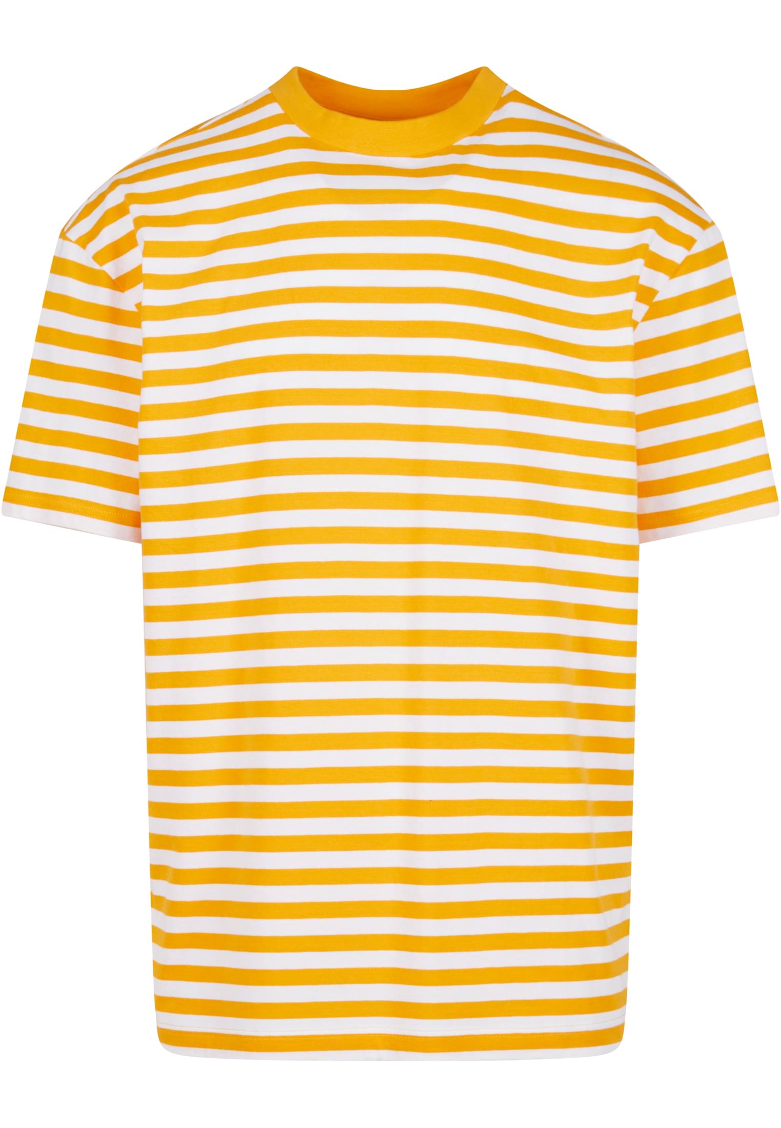 Men's T-shirt Regular Stripe - white/yellow im Sale-uc men 1