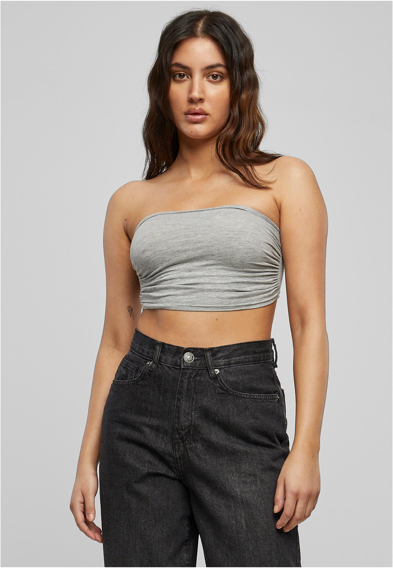 Women's Bandeau Top Grey