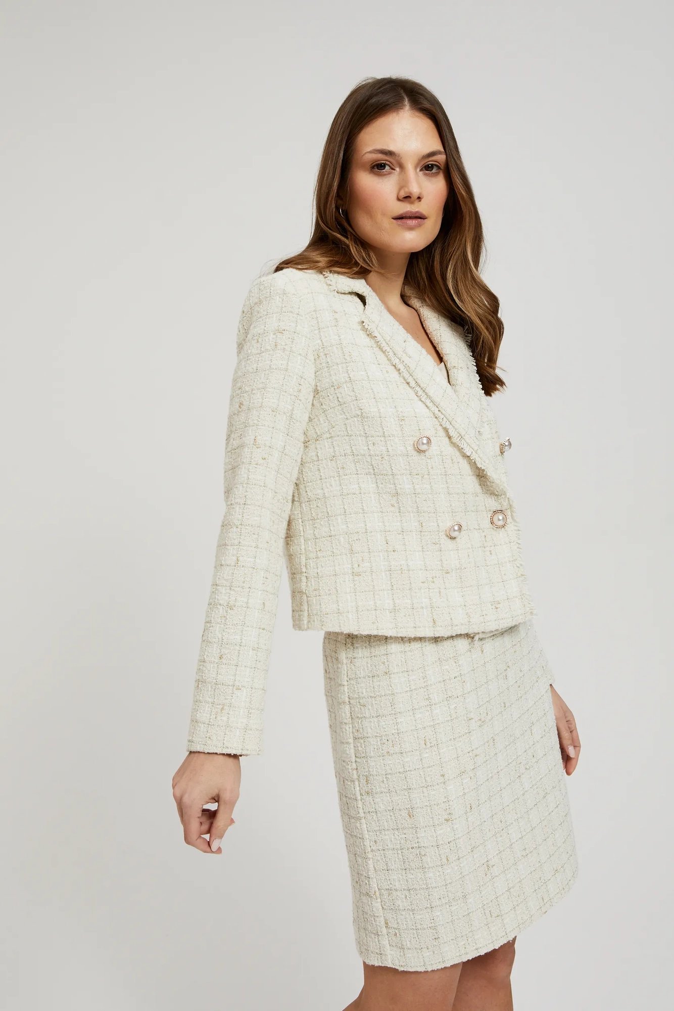 Women&#039;s blazer MOODO - ecru white