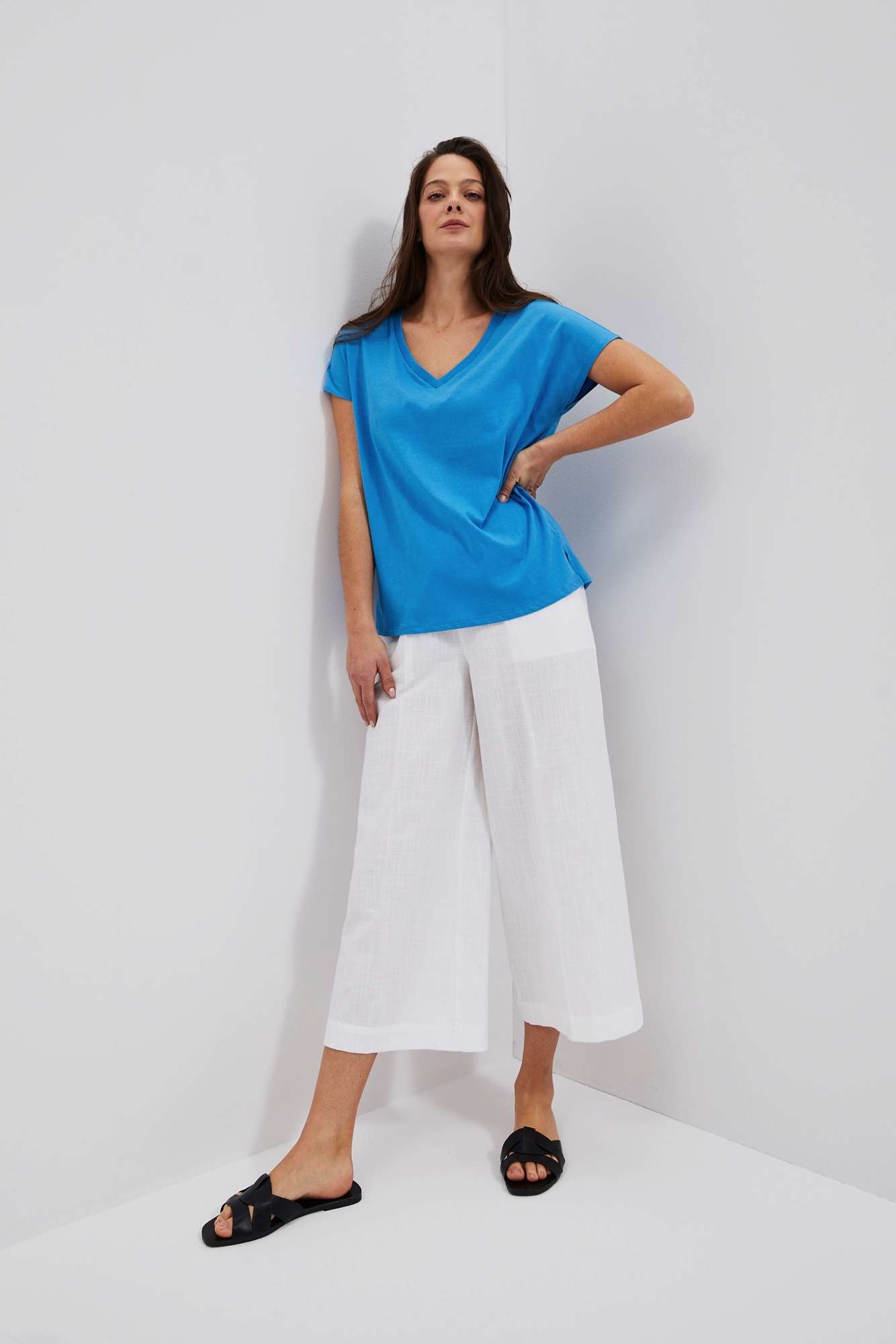 WOMEN'S T-SHIRT L-TS-4048 FRESH BLUE